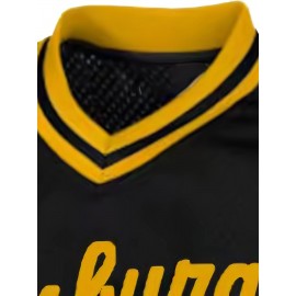 Men'S Baseball Shirt # 27 Black Sports Shirt Suitable For Street Sports Competition S-3XL