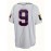 Men'S White Striped # 9 Baseball Shirt, Classic Letter Embroidery Design, Button Style Short Sleeved Breathable