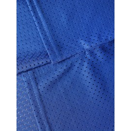 Men's #33 New York Basketball Jersey - Blue & Orange,, Lightweight Polyester, Round Neck Sleeveless Sports Shirt for Training, Competition & Casual Wear