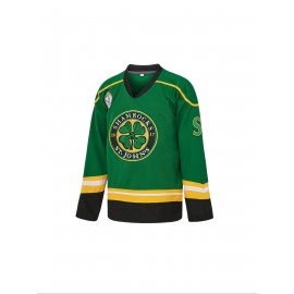 Ross The Boss #3 Rhea Hockey Jersey St John's Shamrocks Ice Hockey Shirts with EMHL Patch