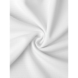 Men's American Baseball Jersey #10 - White V-Neck Loose Fit 