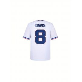 Men'S #8 Baseball Jersey Classic Vintage All Stitched Retro 80s Movie S-XXXL
