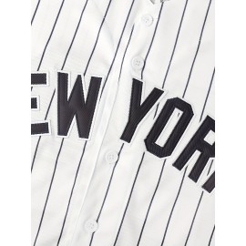 Men'S # 22 White Striped Baseball Sweatshirt S-XXXL