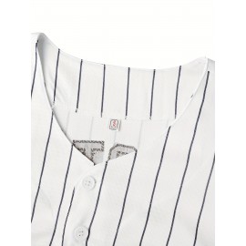 Men'S # 22 White Striped Baseball Sweatshirt S-XXXL
