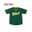 Men's #24 Green Baseball Jersey - Breathable Embroidered Polyester, Loose Fit V-Neck Button-Up for Team Sports, Training & Casual Outings | Machine Washable, Spring/Summer/Fall | Sizes S-3XL