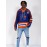 Doug Glatt #69 Halifax Highlanders Vintage Hockey Jersey - Blue & Orange Retro Design,, Moisture-Wicking, Lightweight, V-Neck, Long Sleeve, Loose Fit for Sports, Parties & Casual Wear, Hockey Stocking Stuffers