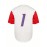 Men's Puerto Rico #1 Baseball Jersey - V-Neck, Button-Up, Short Sleeve, 
