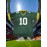 Men'S American Football Sweatshirt # 10 Green Breathable V-neck Embroidered Polyester Sportswear Suitable For Street And Team Sports Loose Knitted Fabric S-3XL