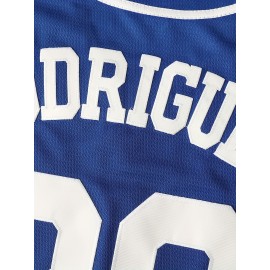 Men'S #30 Vintage Baseball Jersey Stitched Movie Baseball Jersey Blue S-3XL