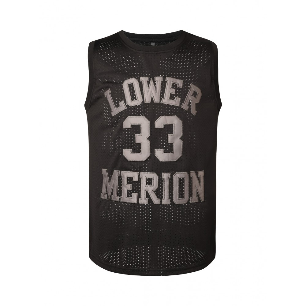 Men's #33 Black Vintage Basketball Jersey - Breathable Mesh Sleeveless Throwback with Details for Sports, Parties & Casual Wear, Streetwear Jersey | Retro Sportswear | Moisturewicking Jersey