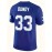 Men'S Embroidered Sports Jersey # 33 Blue American Football Quality Casual Fashion Rugby Sweatshirt Size Sweatshirt S-XXXL