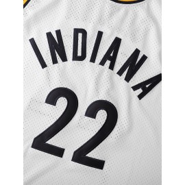 Caitlin Clark #22 Indiana Fever Basketball Jersey - White, Sleeveless, Breathable Mesh Fabric, Moisture-Wicking, Lightweight & Comfortable for Sports, Parties, and Casual Wear