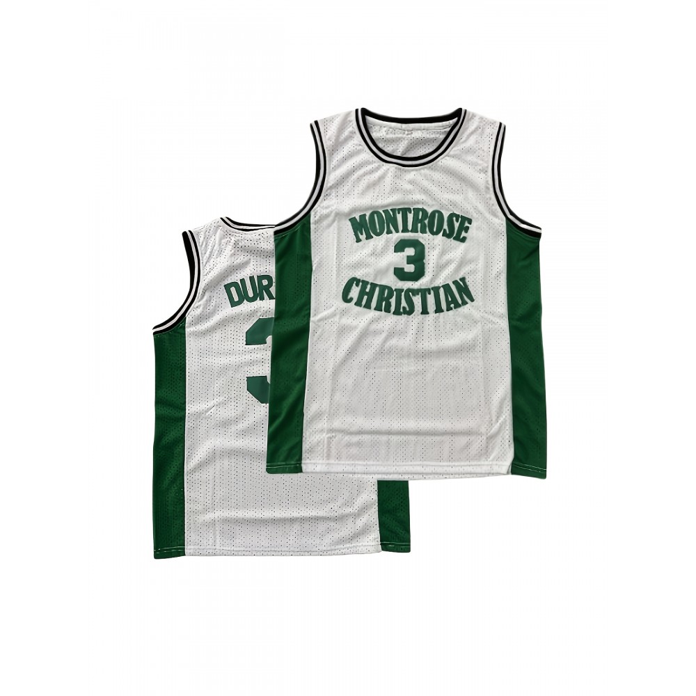 Men'S #3 White Basketball Jersey Vintage Throwback Jersey