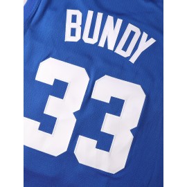 Men's Polk High #33 Basketball Jersey - Sleeveless, Breathable Polyester, 