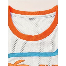 1pc Flint Tropics #33 Men'S Basketball Jersey - Vintage Style Breathable Sleeveless Polyester Uniform with Embroidery, Moisture-Wicking for Training, Competition, Casual Wear