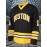Men's Black Ice Hockey Sweater #18 - Breathable V-Neck, Loose Fit for Competition Training, Streetwear & Outdoor Activities, All Seasons, Sizes S-XXXL, 100% Polyester, Machine Washable, Hockey Jersey