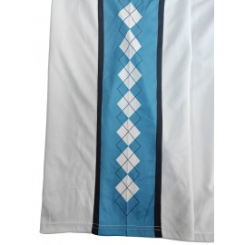 Youngsters' Breathable Basketball Jersey Vest - White & Blue Polyester Sports Vest with 