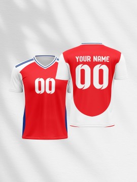 [Customizable Soccer Jersey] Customizable Youngsters' Soccer Jersey | V-Neck, Comfort Fit with Name & Number, Breathable Polyester, Machine Washable, Perfect for Sports & Outdoor Activities