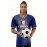 Professional Sports Fabric Women's Creative Pattern Print Country Home Soccer Jersey T-shirt, As Gifts For Sports Fans