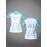 Customizable Women's V-Neck Football Jersey - Personalized Name & Number, Quick-Drying, Breathable Polyester, Ideal for Team Sports, Fitness & Casual Wear