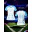 Customizable Women's V-Neck Football Jersey - Personalized Name & Number, Quick-Drying, Breathable Polyester, Ideal for Team Sports, Fitness & Casual Wear