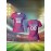 [Quick-Dry Soccer Jersey] Breathable Quick-Dry Custom Women's V-Neck Soccer Jersey | Personalized Name & Number, Pink with Blue Stripes for Team Training, Sports Fitness, and Casual Wear